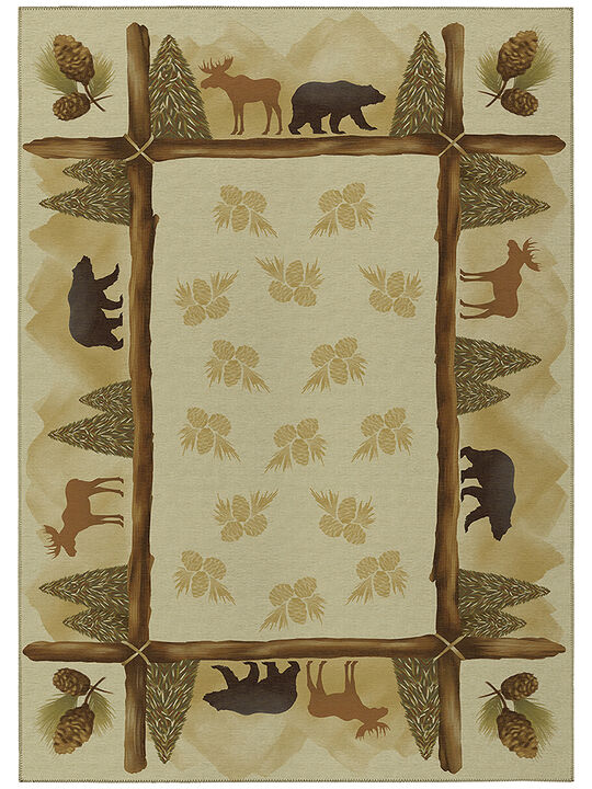 Excursion EX2 Beige 3' x 5' Rug