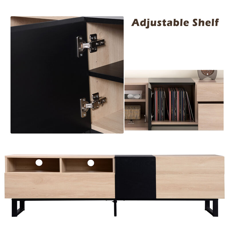 MeraxModern Media Console Table TV Stand