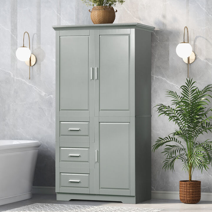 Merax Modern Storage Cabinet with Doors for Bathroom