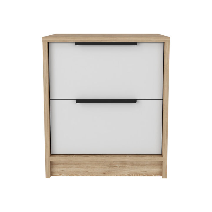 Nightstand Cervants, Bedroom, White / Pine