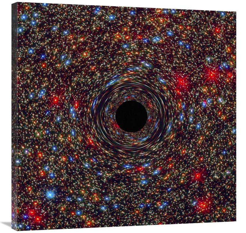 Black Hole in NGC 1600-Canvas Art-36x36