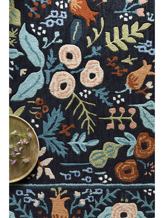 LESF LES01 Black 18" x 18" Sample Rug
