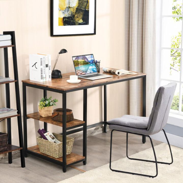 Hivvago 47 Inches Computer Desk with Adjustable Shelf