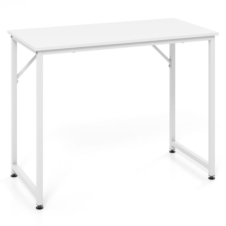 40-Inch Small Computer Desk with Heavy-Duty Metal Frame for Home Office or Workspace