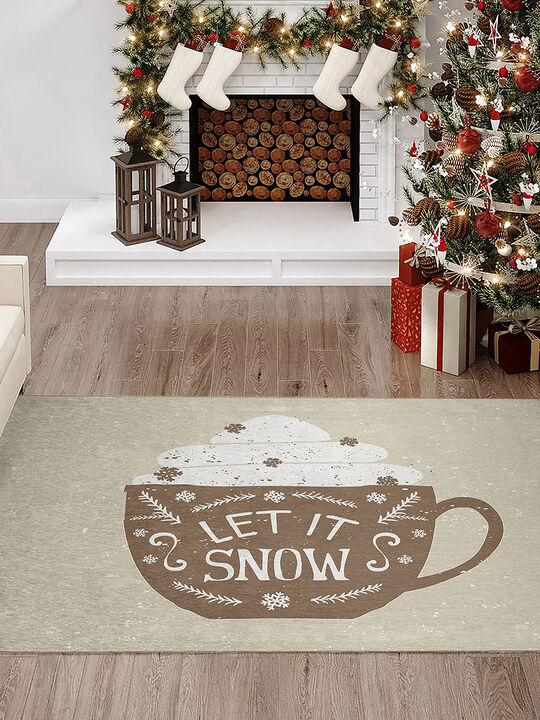 Wonderland WN7 Beige 5' x 7'6" Rug