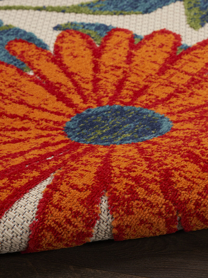 Aloha ALH33 Ivory/Multicolor 9' x 12' Rug