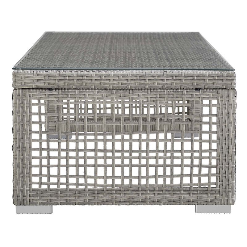 Aura Rattan Outdoor Patio Coffee Table-Benzara