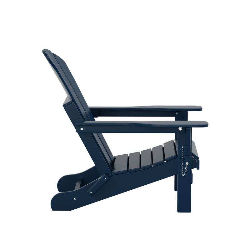 WestinTrends Outdoor Patio Adirondack Chair with Side Table