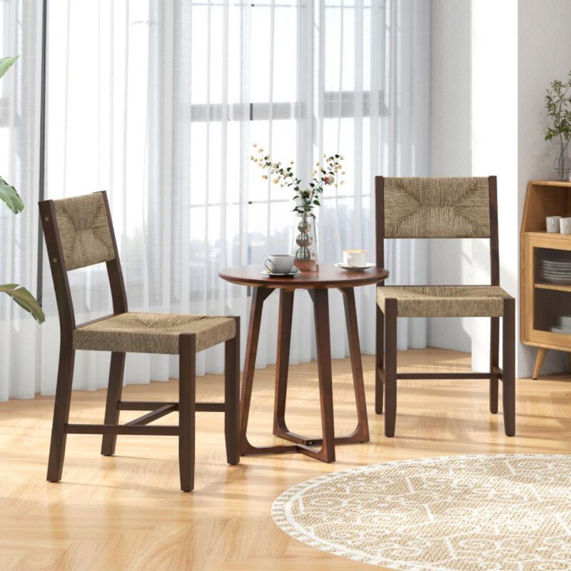 Hivvago Wooden Dining Chair Set of 2 for Kitchen Dining Room