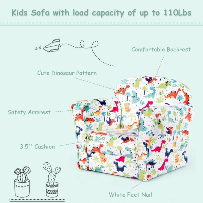 Hivvago Household Toddler Furnishings Children Armrest Cute Lovely Single Sofa