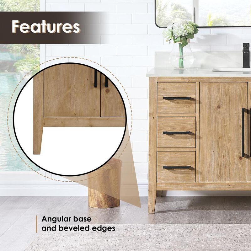 Altair Single Bathroom Cabinet Vanity without Top and Sink, no Mirror
