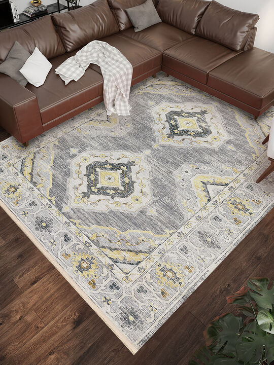 Marbella MB1 Grey 3' x 5' Rug