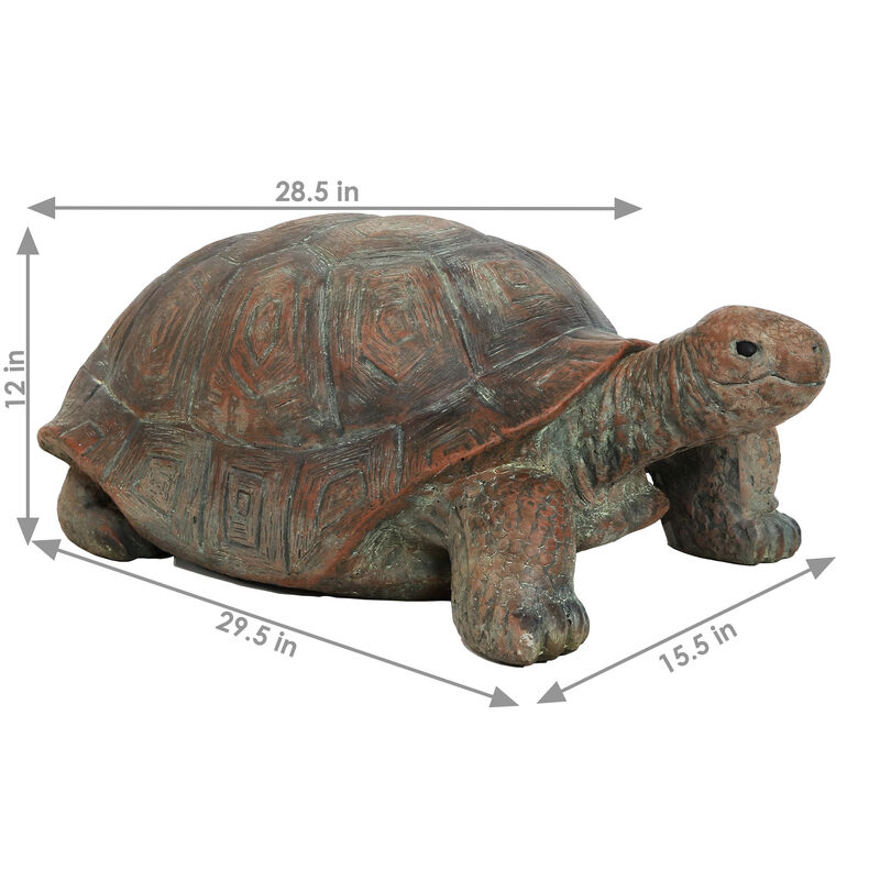 Sunnydaze Talia the Tortoise Indoor/Outdoor Garden Statue - 12 in