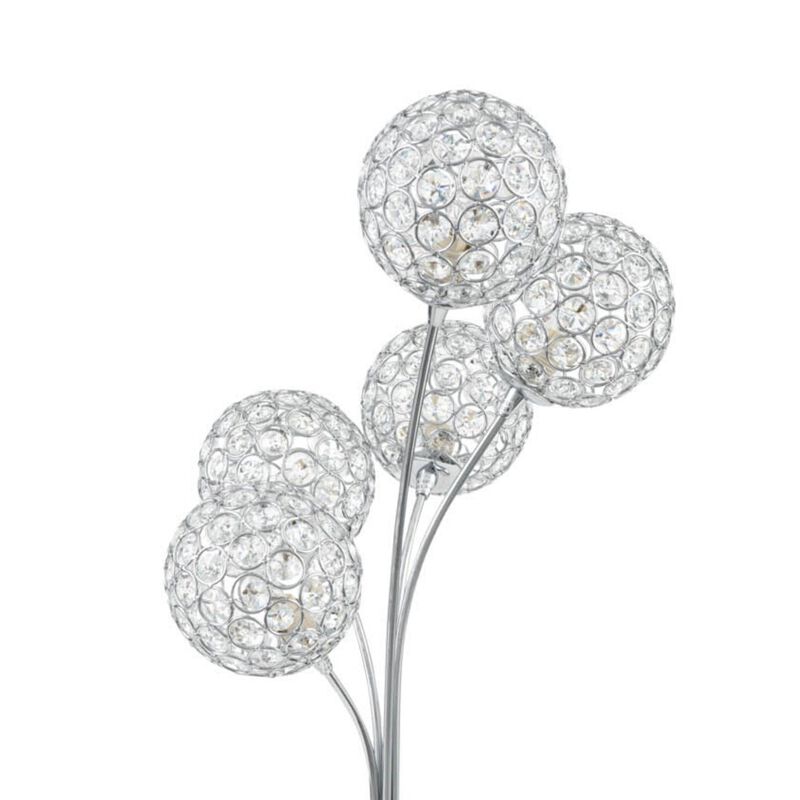 Thailand Table Lamp Chrome Metal LED Light