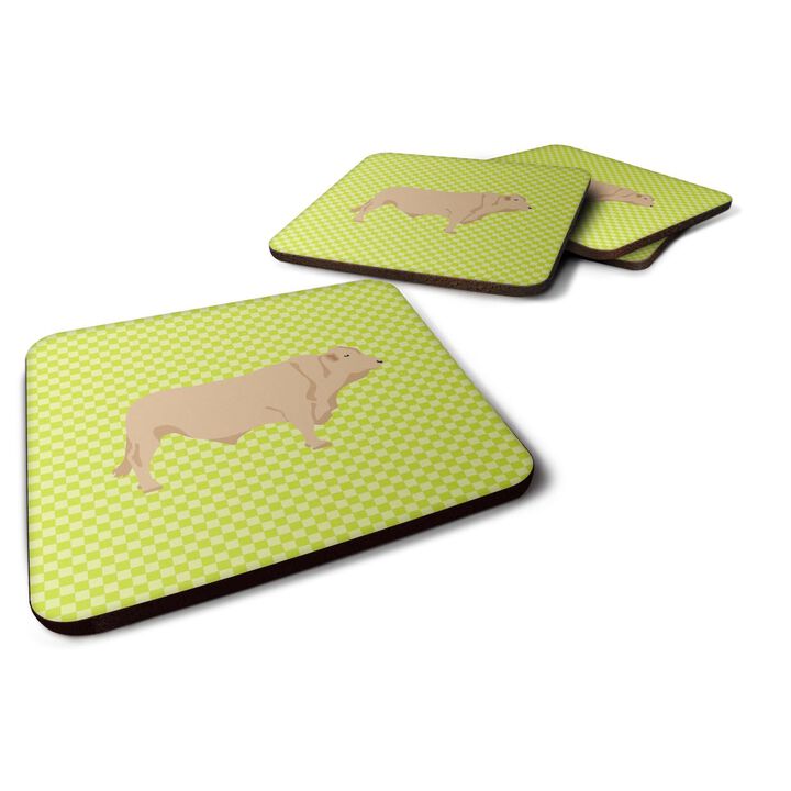 Caroline's Treasures Charolais Cow Green Decorative coasters, 3.5, Multicolor