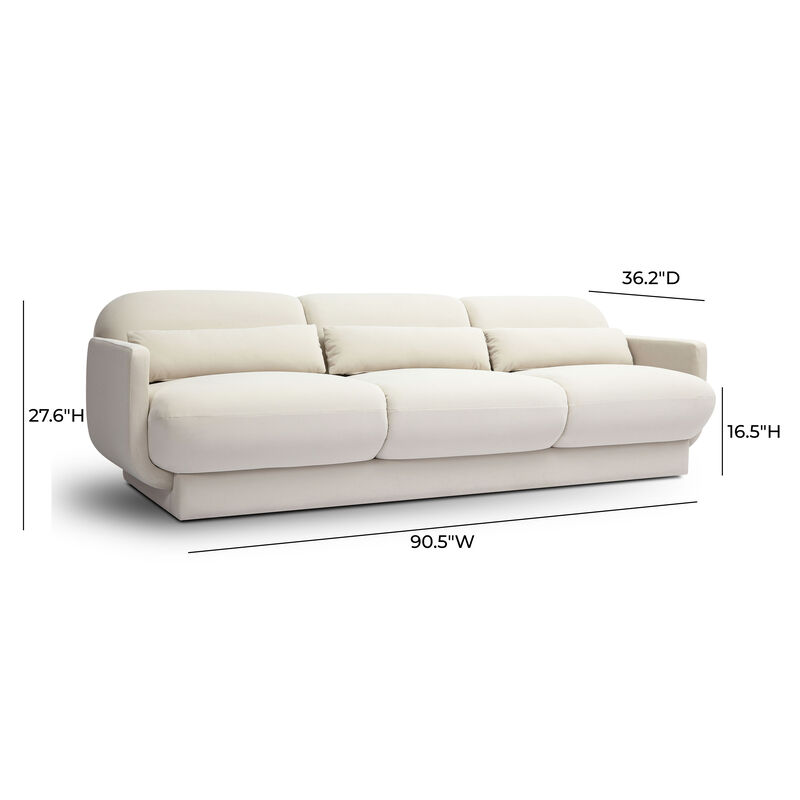 Azalea Rust Orange Velvet Sofa