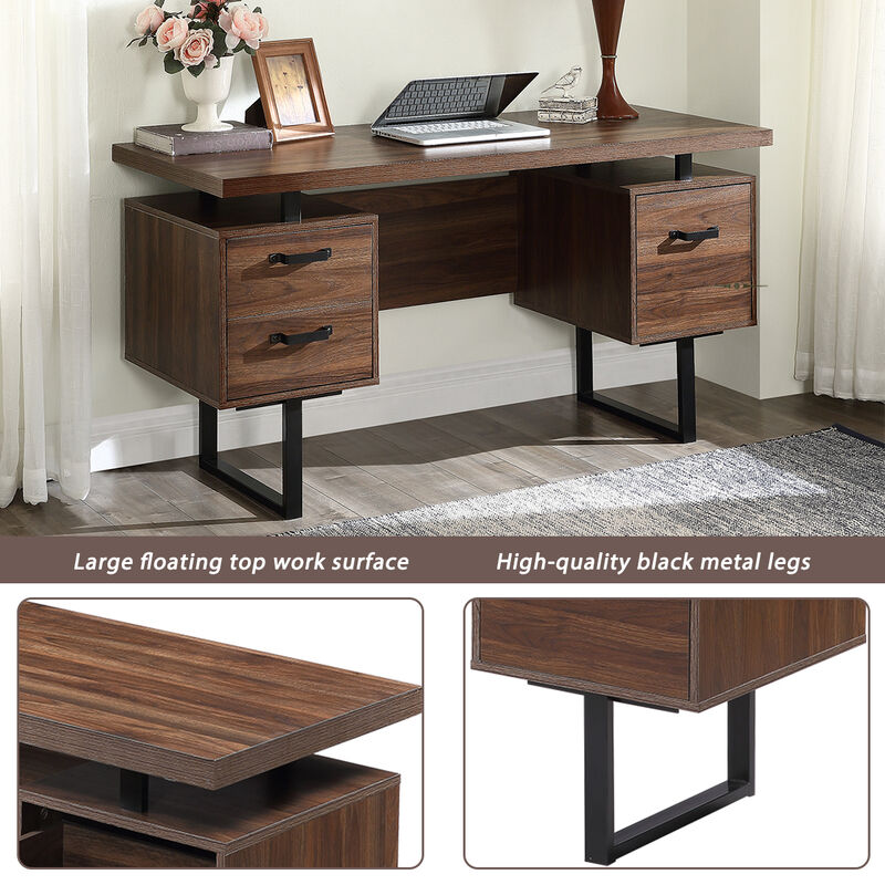 Merax Writing Study Desk with Drawers