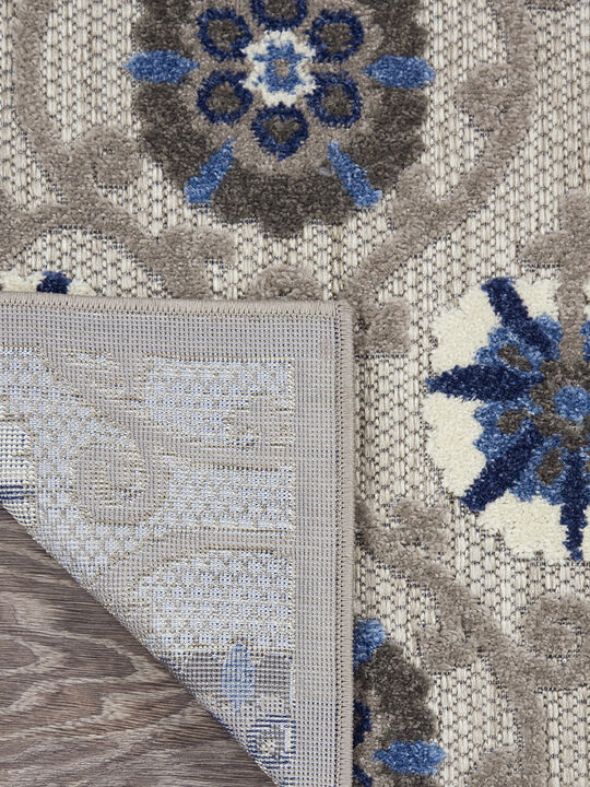 Aloha ALH19 Gray/Blue 3'6" x 5'6" Rug