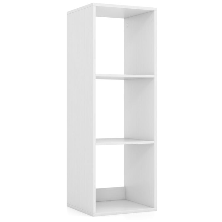 3 Cube Bookshelf with Back Guardrail for Living Room Bedroom 3 Cube Bookshelf with Back Guardrail for Living Room Bedroom